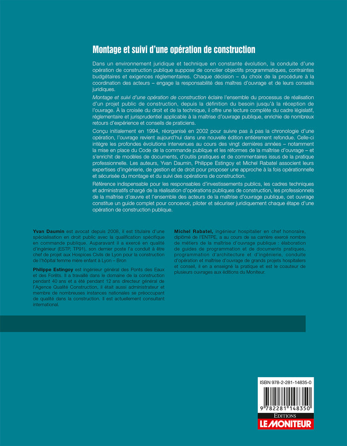 Montage et suivi d'une opération de construction