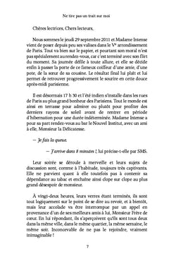 Ne tire pas un trait sur moi