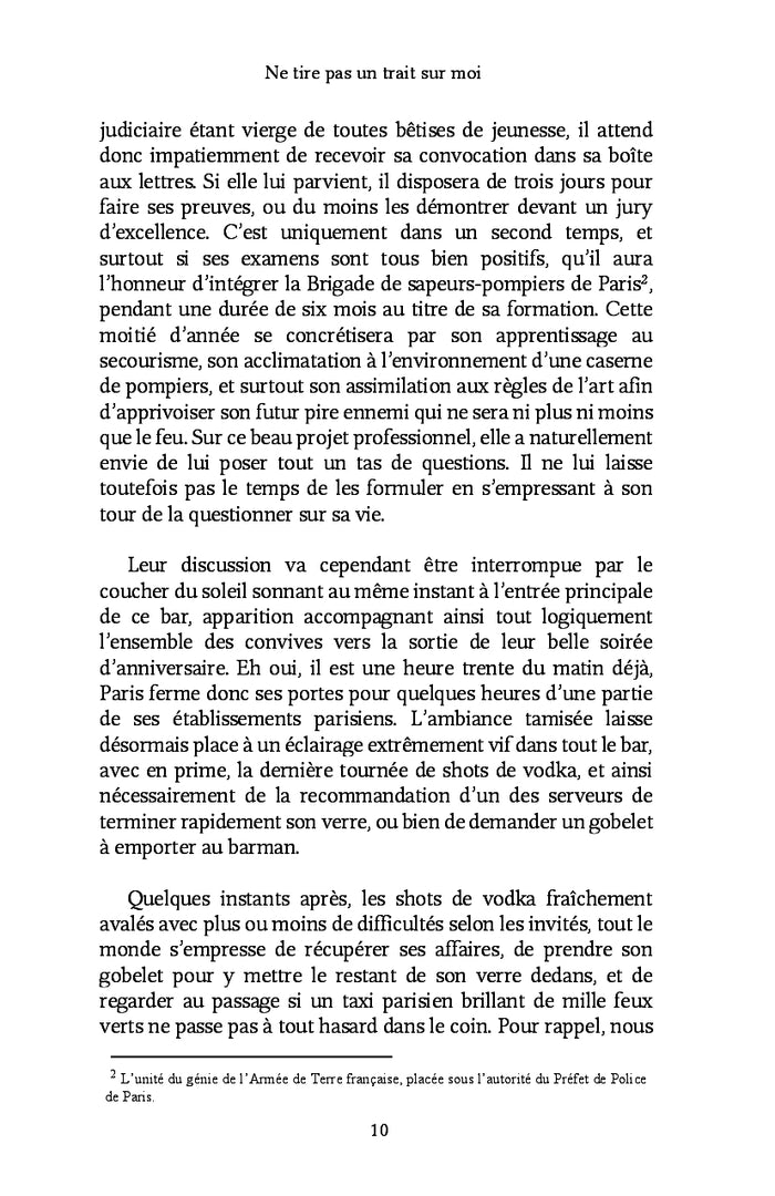 Ne tire pas un trait sur moi