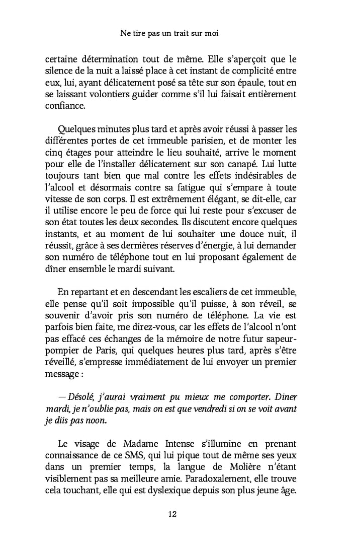 Ne tire pas un trait sur moi