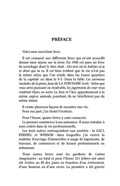 Dis-moi où tu habites...