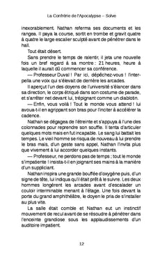 La Confrérie de l'Apocalypse, tome 1 : Solve