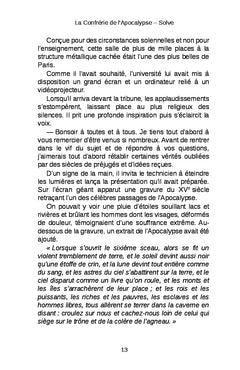 La Confrérie de l'Apocalypse, tome 1 : Solve