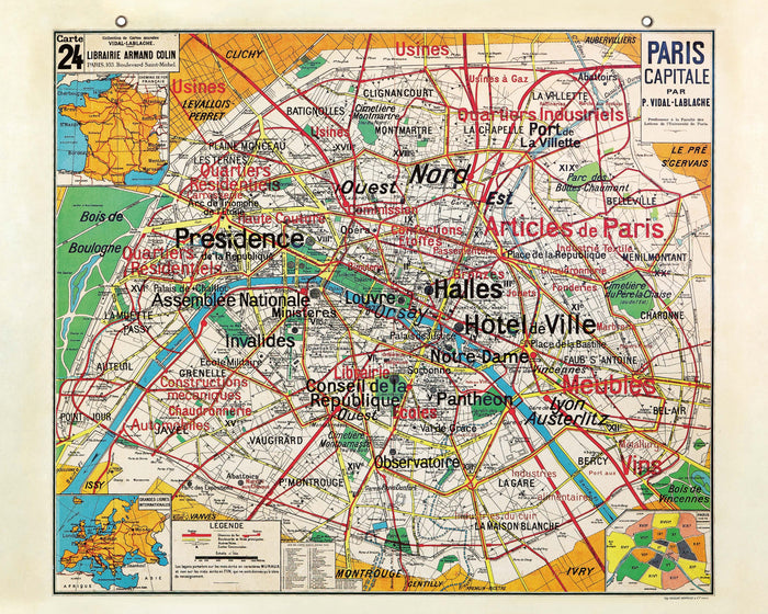 Les cartes murales de notre enfance