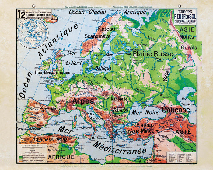 Les cartes murales de notre enfance