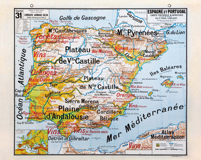 Les cartes murales de notre enfance