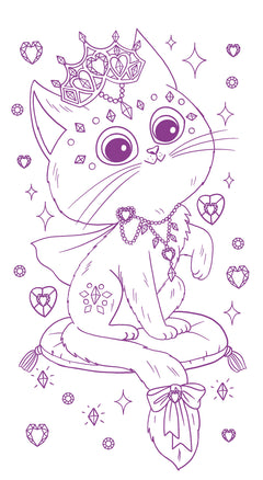 Strass et coloriages chatons