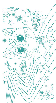 Strass et coloriages chatons