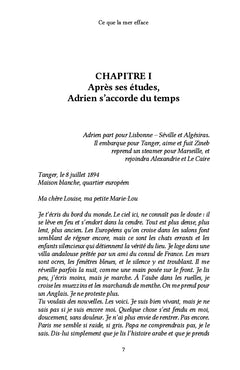 Ce que la mer efface