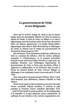 Le Général Louis Albert Pierre Robert de Saint-Vincent... et l'insubordination