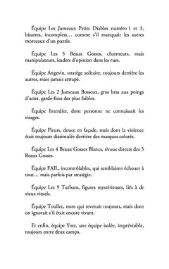 L'énigme des équipes