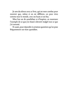 Je sors du silence, c'est mon combat