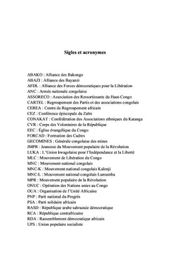 La parole politique dans la chanson congolaise moderne