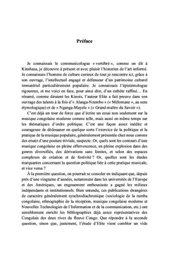 La parole politique dans la chanson congolaise moderne
