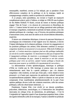La parole politique dans la chanson congolaise moderne