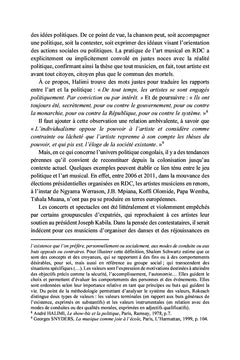 La parole politique dans la chanson congolaise moderne
