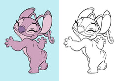 LILO ET STITCH - Maxi Colo avec modèles - Disney