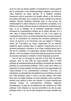 Le risque-candidat en politique africaine