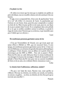 Il était une fois Giova - Quelque chose comme un chant égaré