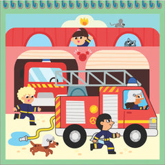 Mes dessins magiques - Les pompiers