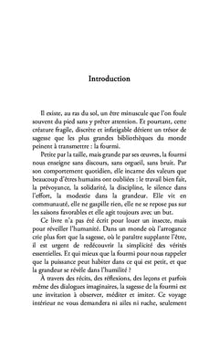 La sagesse de la fourmi