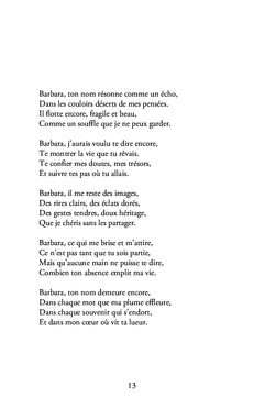 Au creux de ton absence