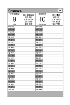 Agenda du Tarot 2026