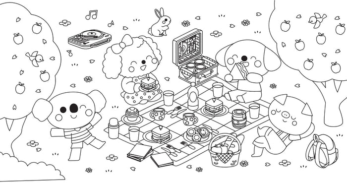 Coloriages mes petits amis - Si bien au soleil !