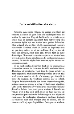 De la volatilisation des vieux