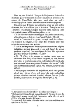 Muhammad a dit : "ma communauté se divisera en 73 sectes, dont 72 iront en Enfer"