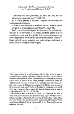 Muhammad a dit : "ma communauté se divisera en 73 sectes, dont 72 iront en Enfer"