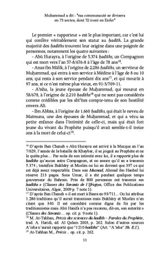 Muhammad a dit : "ma communauté se divisera en 73 sectes, dont 72 iront en Enfer"