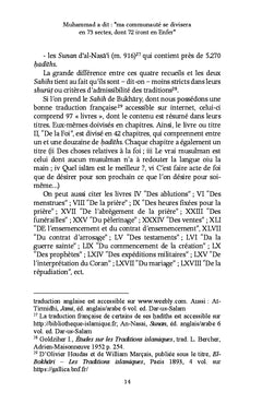 Muhammad a dit : "ma communauté se divisera en 73 sectes, dont 72 iront en Enfer"