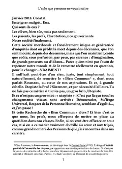 L'aube que personne ne voyait naître