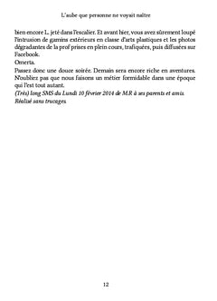 L'aube que personne ne voyait naître