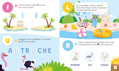 Mon cahier d'autocollants spécial Grandes lettres (PS/MS) - Je colle et j'apprends avec Larousse