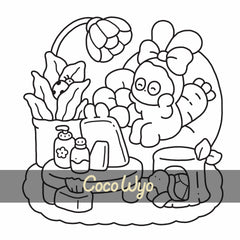 Coco Wyo - Moments cosy entre amis - Coloriages mignons et cocooning - Cosy colo
