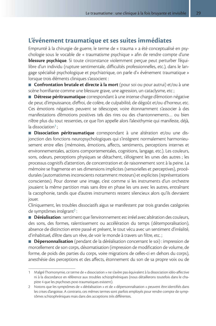 Psychothérapies des traumatismes psychiques