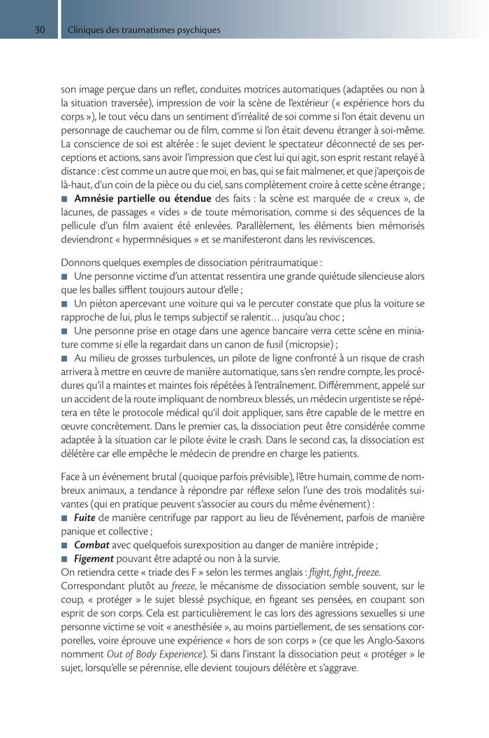 Psychothérapies des traumatismes psychiques