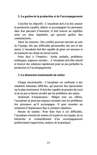L'encadrant technique en insertion, un facilitateur de l'insertion
