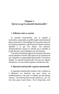 Maturité émotionnelle