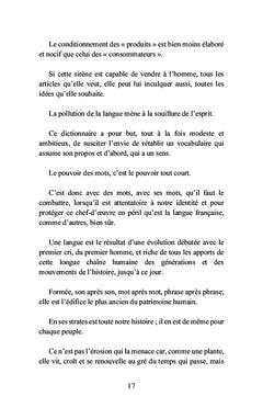 Dictionnaire français/français - Dictionnaire de la langue française démantelée