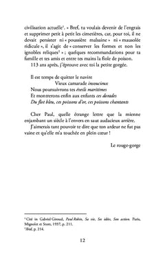 Le rouge-gorge de Cempuis