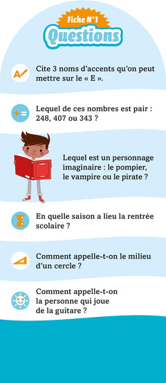Les Incollables - 300 quiz pour réviser - Du CE1 au CE2 - 7/8 ans