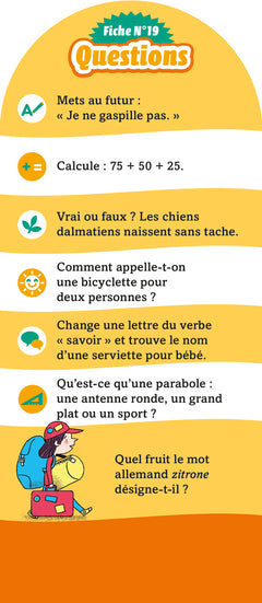 Les Incollables - 350 quiz pour réviser - Du CE2 au CM1 - 8/9 ans
