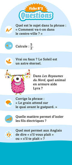 Les Incollables - 350 quiz pour réviser - Du CM1 au CM2 - 9/10 ans
