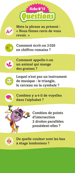 Les Incollables - 350 quiz pour réviser - Du CM1 au CM2 - 9/10 ans