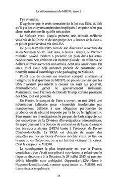 Le détournement du MH370, tome 2