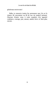 Le succès est dans les détails