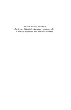 Le succès est dans les détails